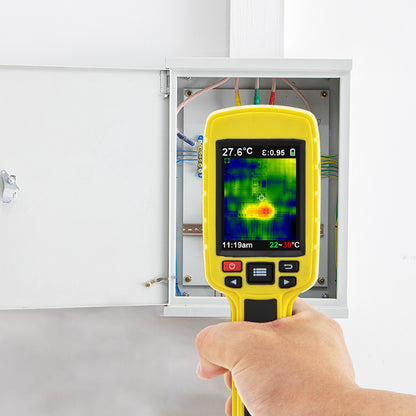 Thermal Imaging Camera, 60x60 (3600 Pixels) IR Resolution Infrared Camera with 7.1 cm Color Display Screen, Built-in SD Card and Li-ion Battery, for HVAC, Electrical system Automatic Detect