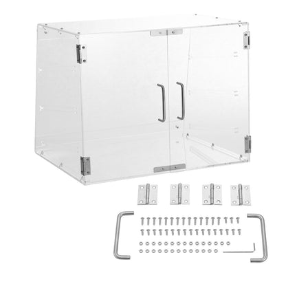 Pastry Display Case, 3-Tier Commercial Countertop Bakery Display Case, Acrylic Display Box with Rear Door Access & Removable Shelves, Keep Fresh for Donut Bagels Cake Cookie, 52.6 x 36.1 x 41.4 cm