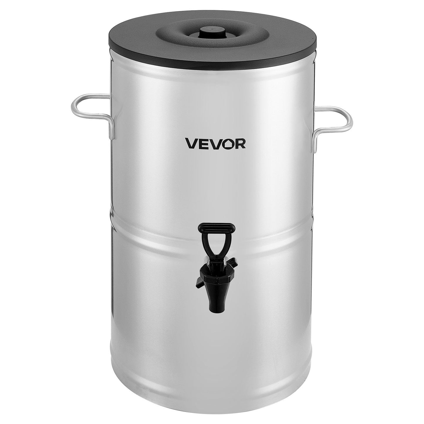 Ice Tea Dispenser, 4 Gal/15L 304 Stainless Steel Beverage Dispenser with Spigot & Handle, Suitable for Hot and Cold Drinks, for Iced Tea Coffee Water in Cafes & Restaurants