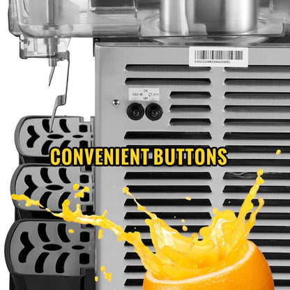 Commercial Cold Beverage Dispenser Stainless Steel Fruit Juice Beverage Dispensers 3 Tanks 36.3 L Ice Tea Drink Dispenser Equipped with Thermostat Controller