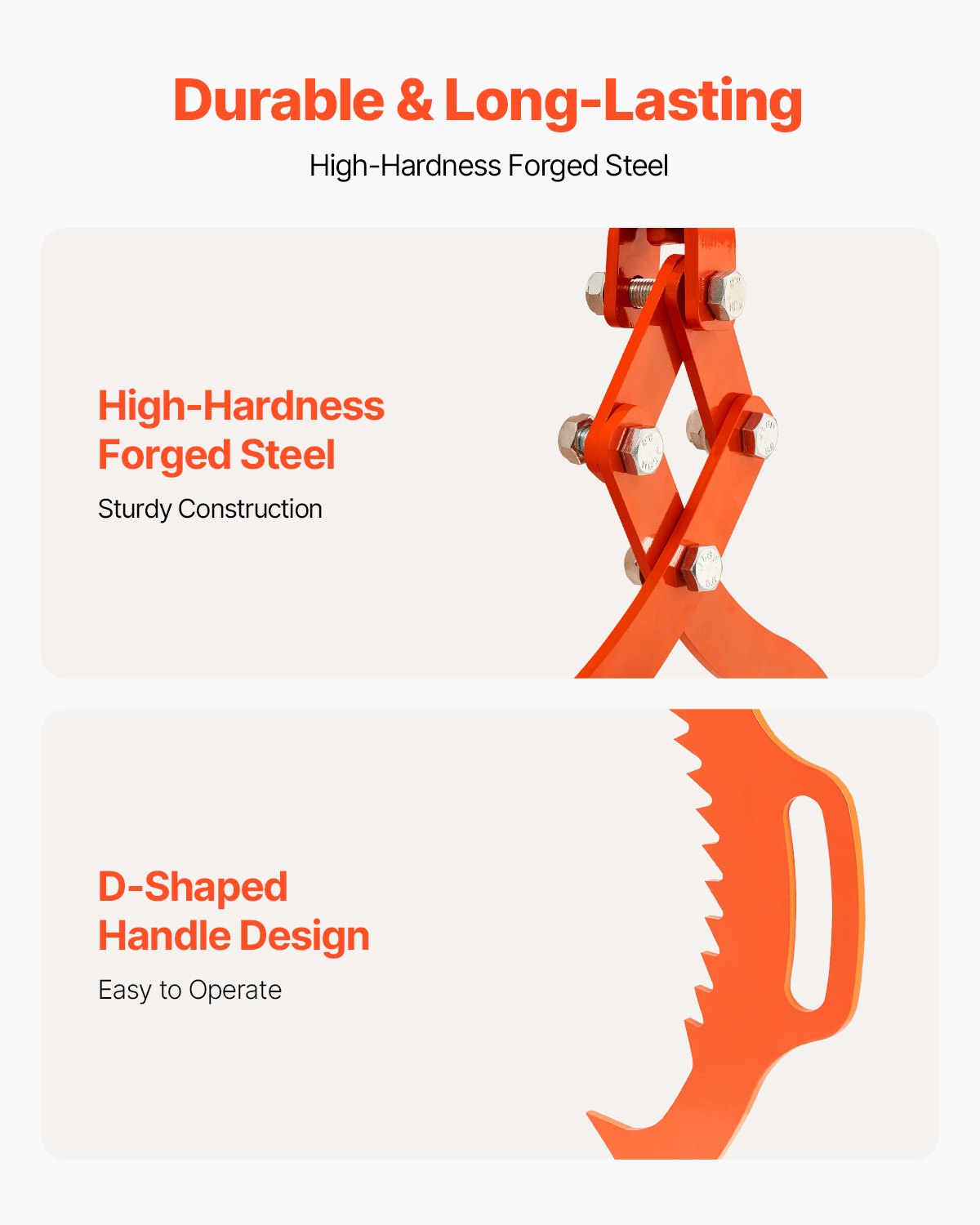 28in Log Lifting Tongs, 2-Claw Log Tongs, Heavy Duty Steel Log Grapple, 1100LBS Lifting Capacity, Swivel Log Graper Timber, Eagle Claw Design, Log Skidding Tongs for Trucks, Tractors, Forklifts