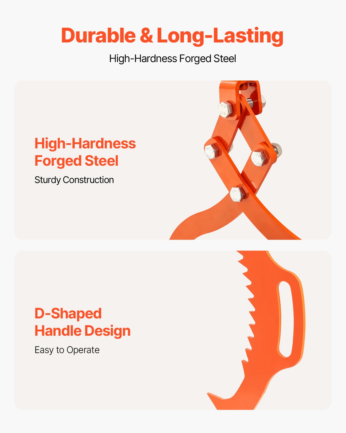 32-tums timmerlyfttång, timmertång med 2 klor, kraftig stålgrip, lyftkapacitet 1543 kg, svängbar timmergripare, Eagle Claw-design, timmersläptång för lastbilar, traktorer, gaffeltruckar