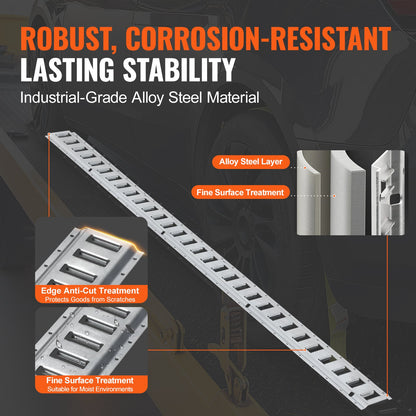 E Track Tie-Down Rail Kit, 34PCS 5FT E-Tracks Set Includes 8 Steel Rails & 2 Single Slot & 8 O Rings & 8 Tie-Offs w/ D-Ring & 8 End Caps, Securing Accessories for Cargo, Motorcycles, and Bikes