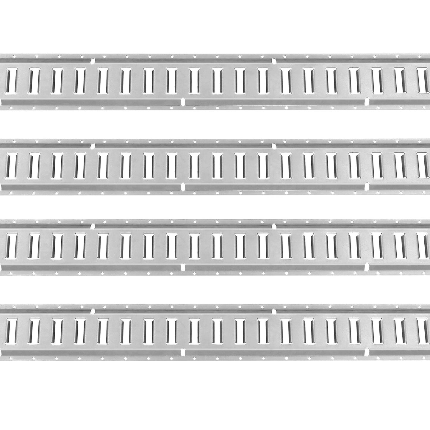 E Track Tie-Down Rail Kit, 34PCS 5FT E-Tracks Set Includes 8 Steel Rails & 2 Single Slot & 8 O Rings & 8 Tie-Offs w/ D-Ring & 8 End Caps, Securing Accessories for Cargo, Motorcycles, and Bikes