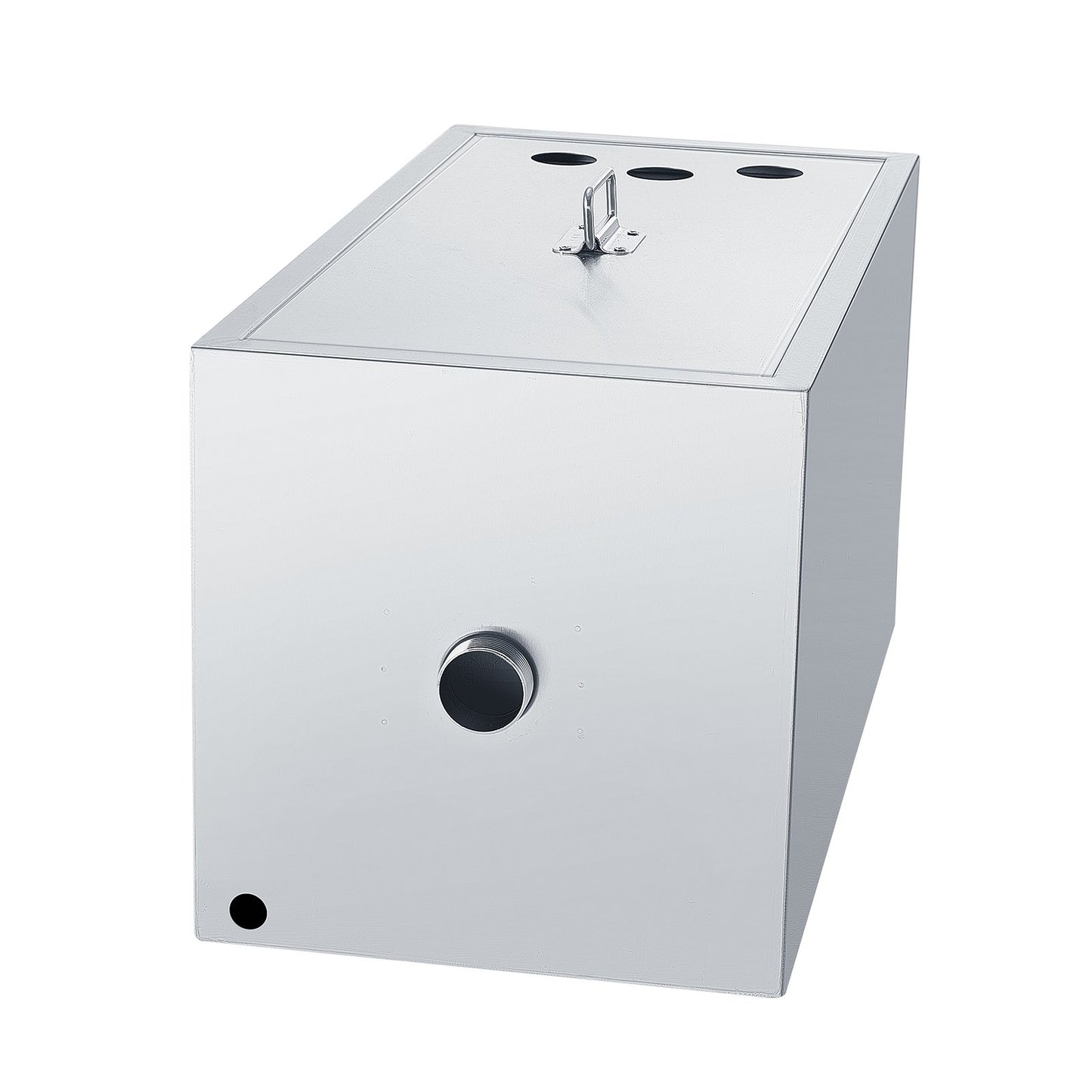 Commercial Grease Trap, 11.3 kg Grease Interceptor, Top Inlet Interceptor, Under Sink Stainless Steel Grease Trap, 6.4 GPM Waste Water Oil-water Separator, for Restaurant Canteen Home Kitchen