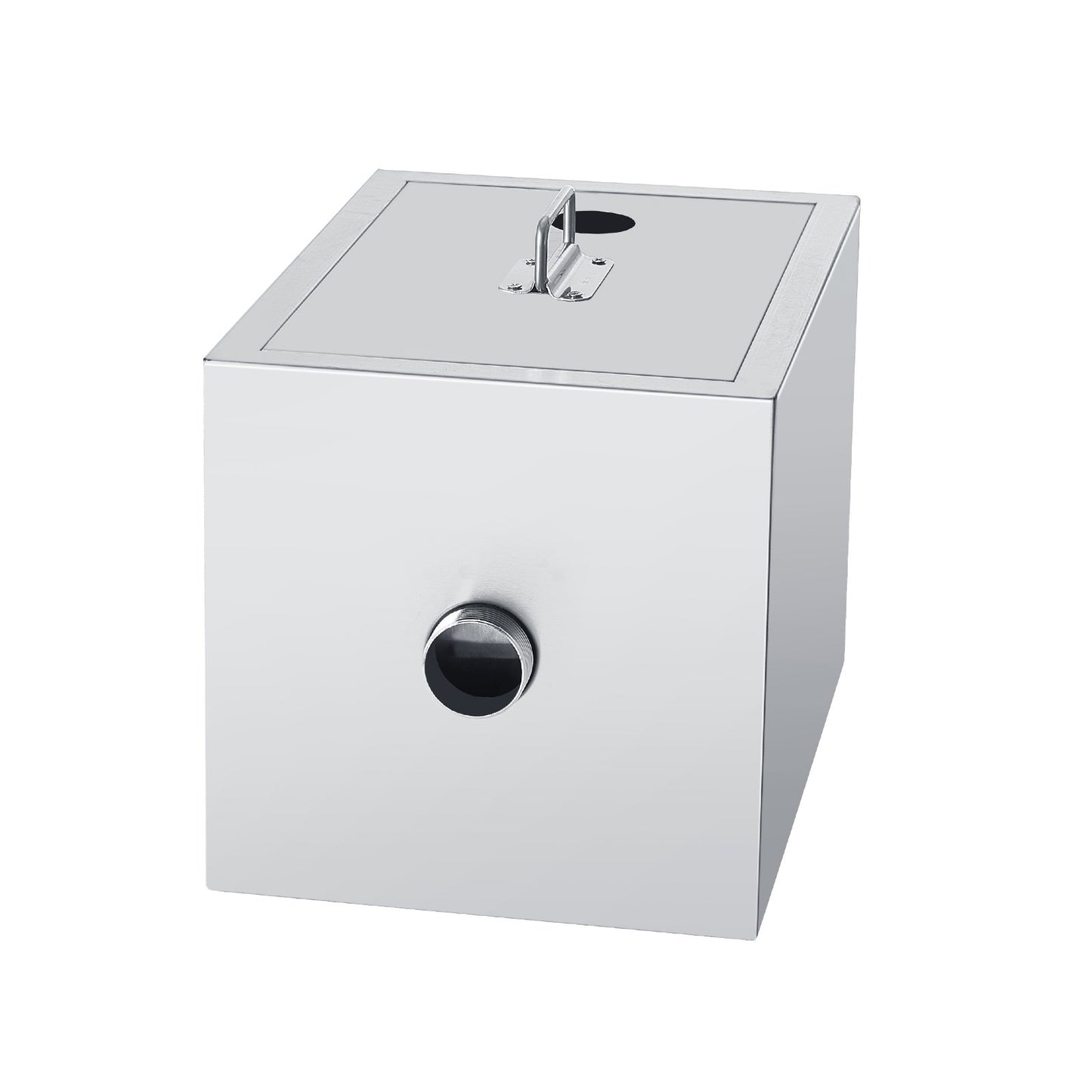 Commercial Grease Trap, 3.6 kg Grease Interceptor, Top Inlet Interceptor, Under Sink Stainless Steel Grease Trap, 2.8 GPM Waste Water Oil-water Separator, for Restaurant Canteen Home Kitchen