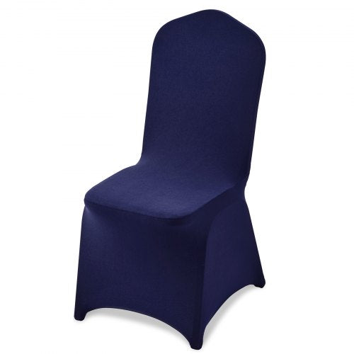 50 Pcs Navy Blue Chair Covers, Polyester Spandex Chair Cover, Stretch Slipcovers for Wedding Party Dining Banquet Flat-Front Chair Covers, Fits Chair Measures up to 20.08 x 17.72 x 37.4 inch