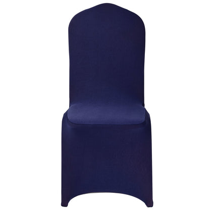 50 Pcs Navy Blue Chair Covers, Polyester Spandex Chair Cover, Stretch Slipcovers for Wedding Party Dining Banquet Flat-Front Chair Covers, Fits Chair Measures up to 20.08 x 17.72 x 37.4 inch