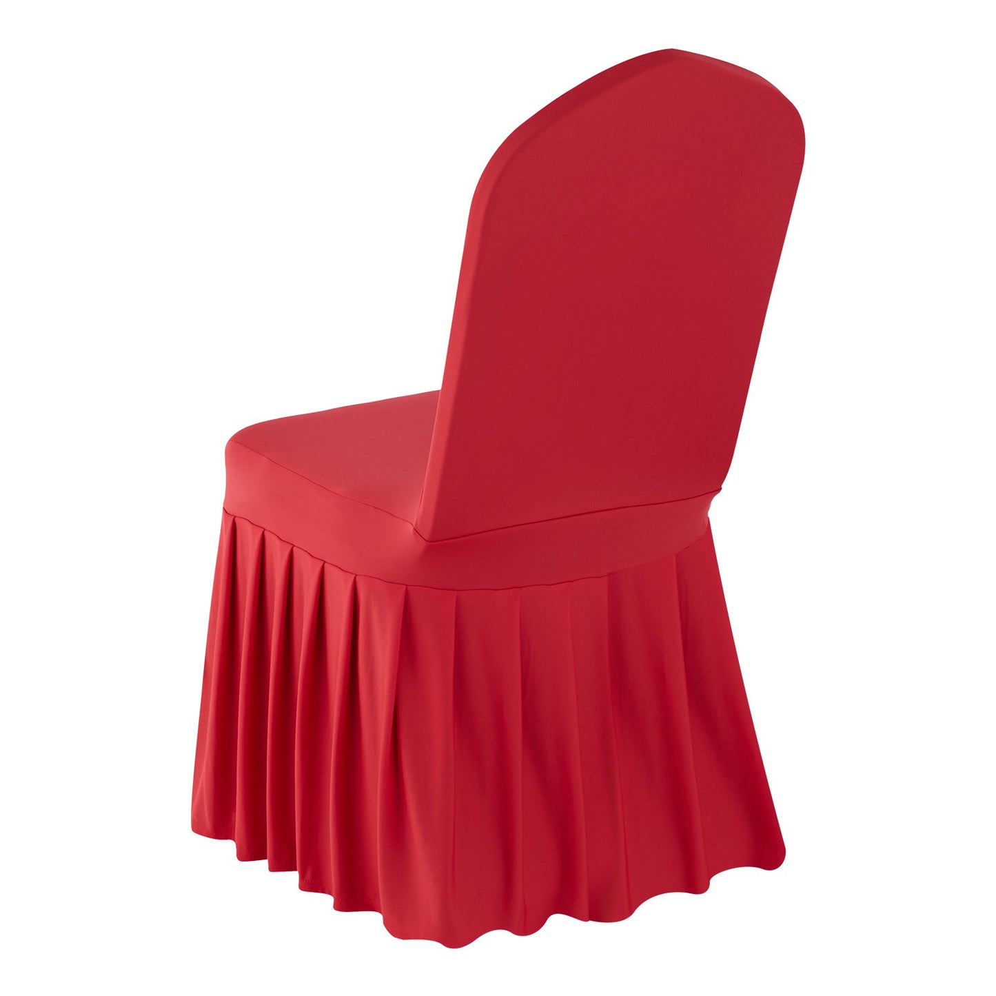 30 Pcs Red Chair Covers, Polyester Spandex Chair Cover, Stretch Slipcovers for Wedding Party Dining Banquet Flat-Front Chair Covers, Fits Chair Measures up to 20.08 x 17.72 x 37.4 inch
