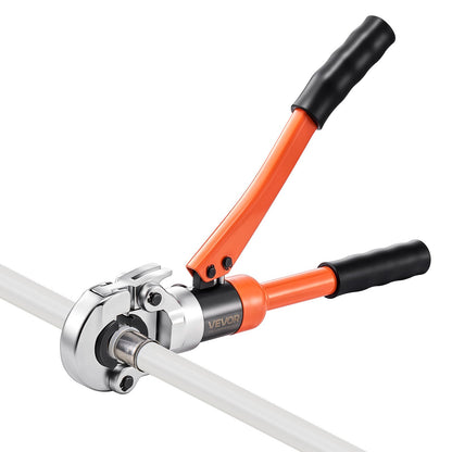 Hydraulic Pipe Crimping Tool, PEX & Aluminum-Plastic Tube Fittings Crimper with TH16 TH20 TH26 TH32 Jaws & Carrying Case, Press Crimper Tool Kit for Plumbing Repairs & Installations