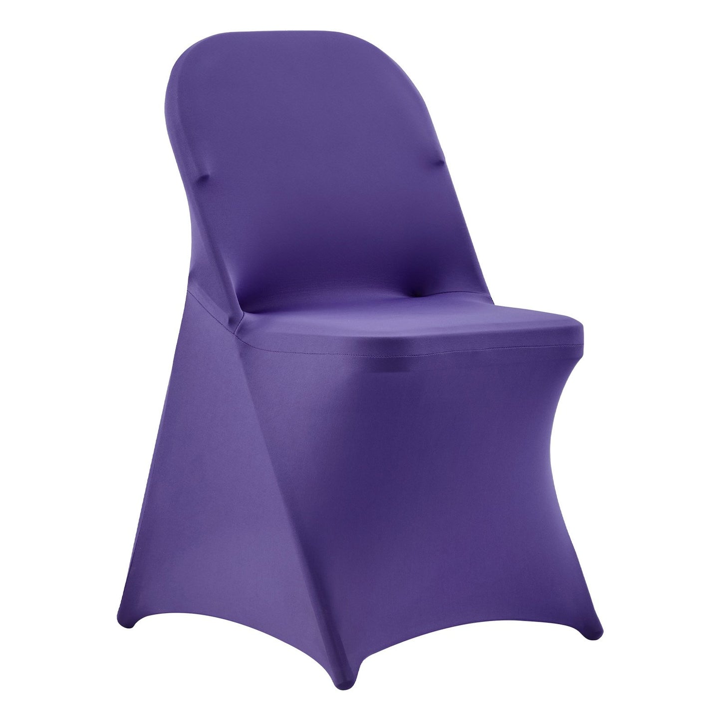50 Pcs Purple Chair Covers, Polyester Spandex Chair Cover, Stretch Slipcovers for Wedding Party Dining Banquet Flat-Front Chair Covers, Fits Chair Measures up to 17.72 x 18.11 x 30.31 inch