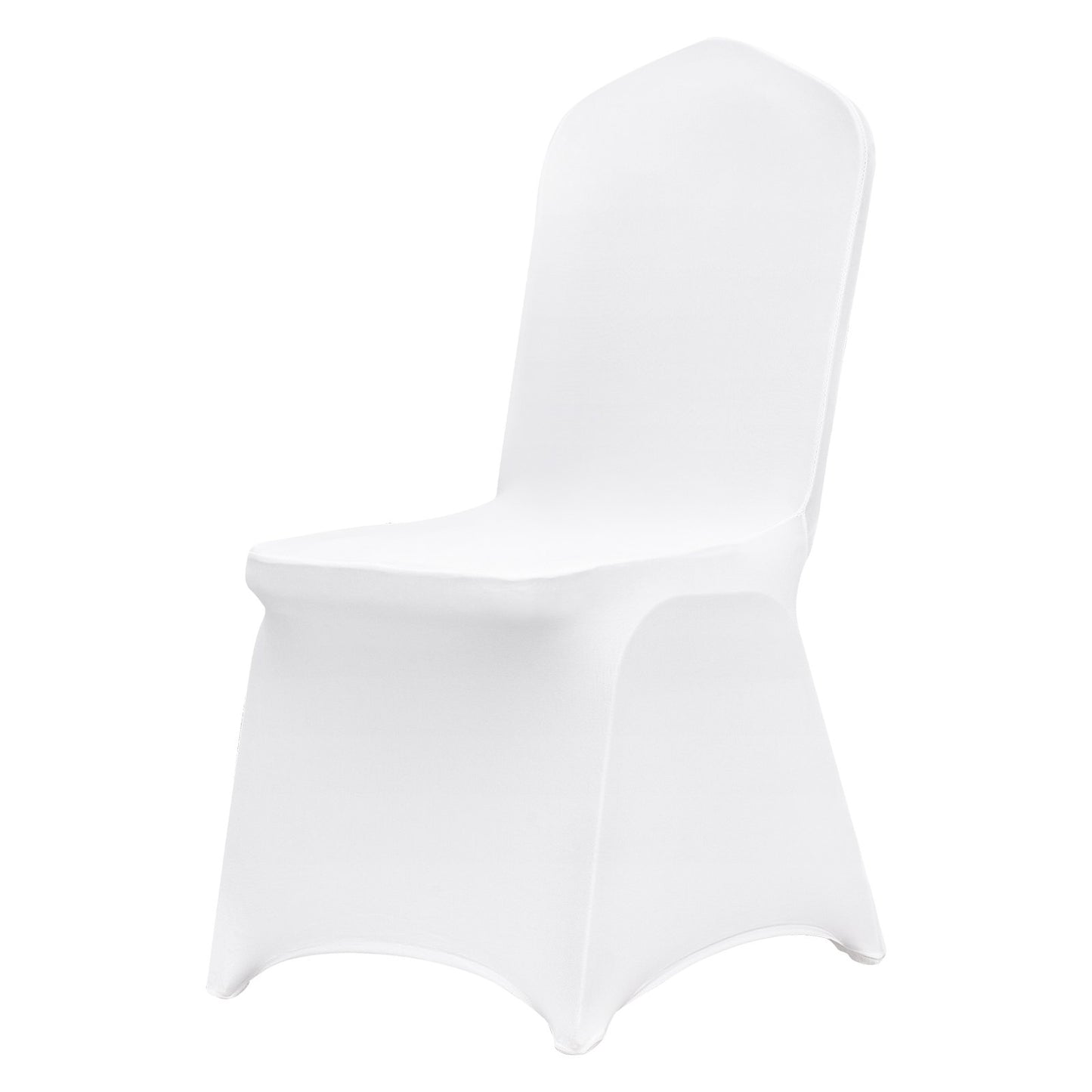 Stretch Spandex Folding Chair Covers, Universal Fitted Chair Cover, Removable Washable Protective Slipcovers, for Wedding, Holiday, Banquet, Party, Celebration, Dining (200PCS White)