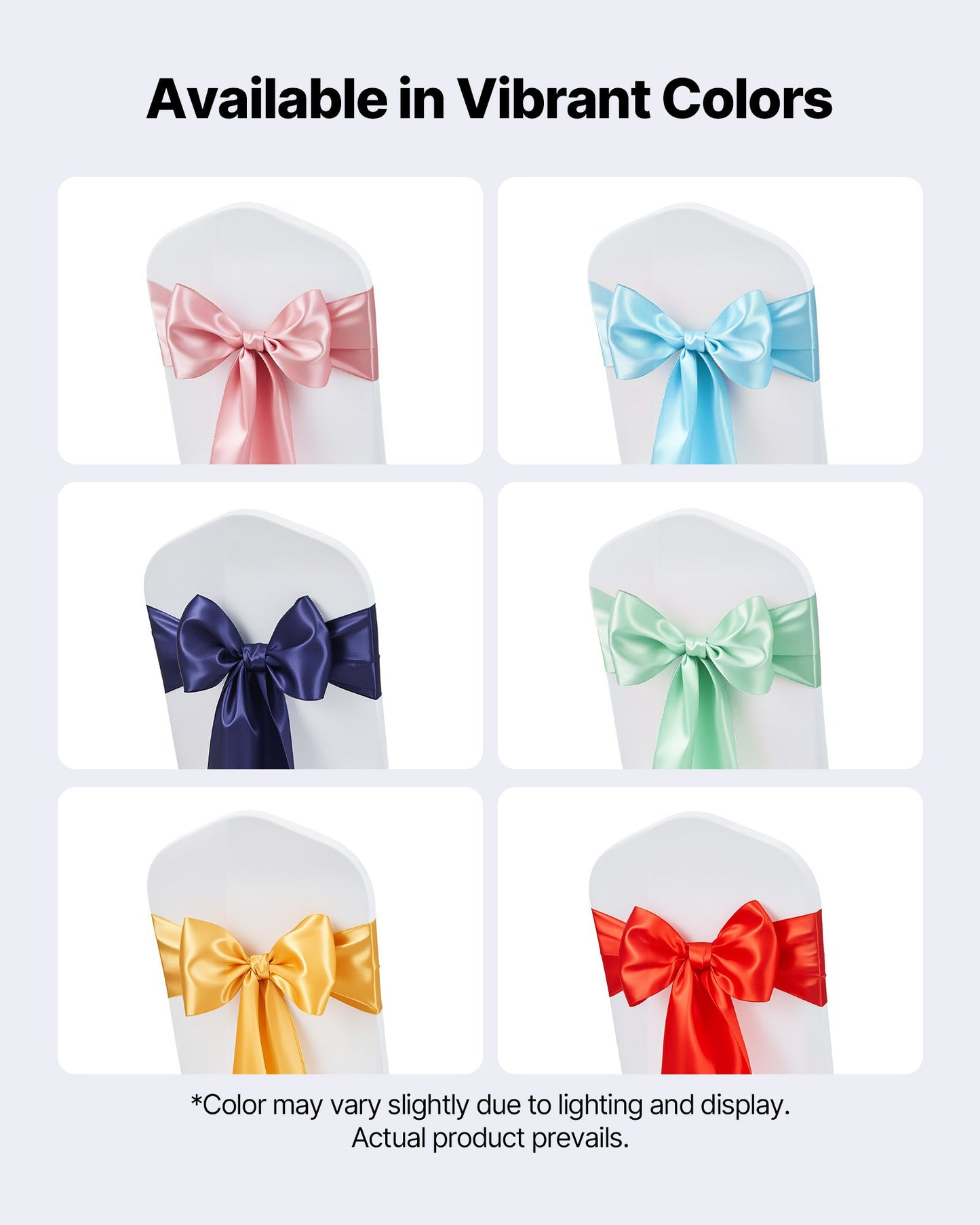 Satin Chair Sashes Bows, 50PCS Chair Ribbon Ties Back Sash, 7 x 108 inch, Navy Blue Wedding Reception Decoration, for Wedding Ceremony Baby Shower Party Events Banquet Chair Cover Decoration