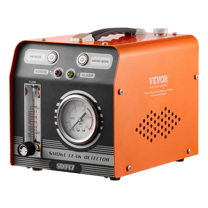 Automotive Smoke Machine Leak Detector, EVAP Smoke Machine Leak Tester with Built-in Air Pump, Pressure Gauge & Flow Meter, Dual-Mode Diagnostic Leak Detector for Vacuum, Fuel, Pipeline Testing