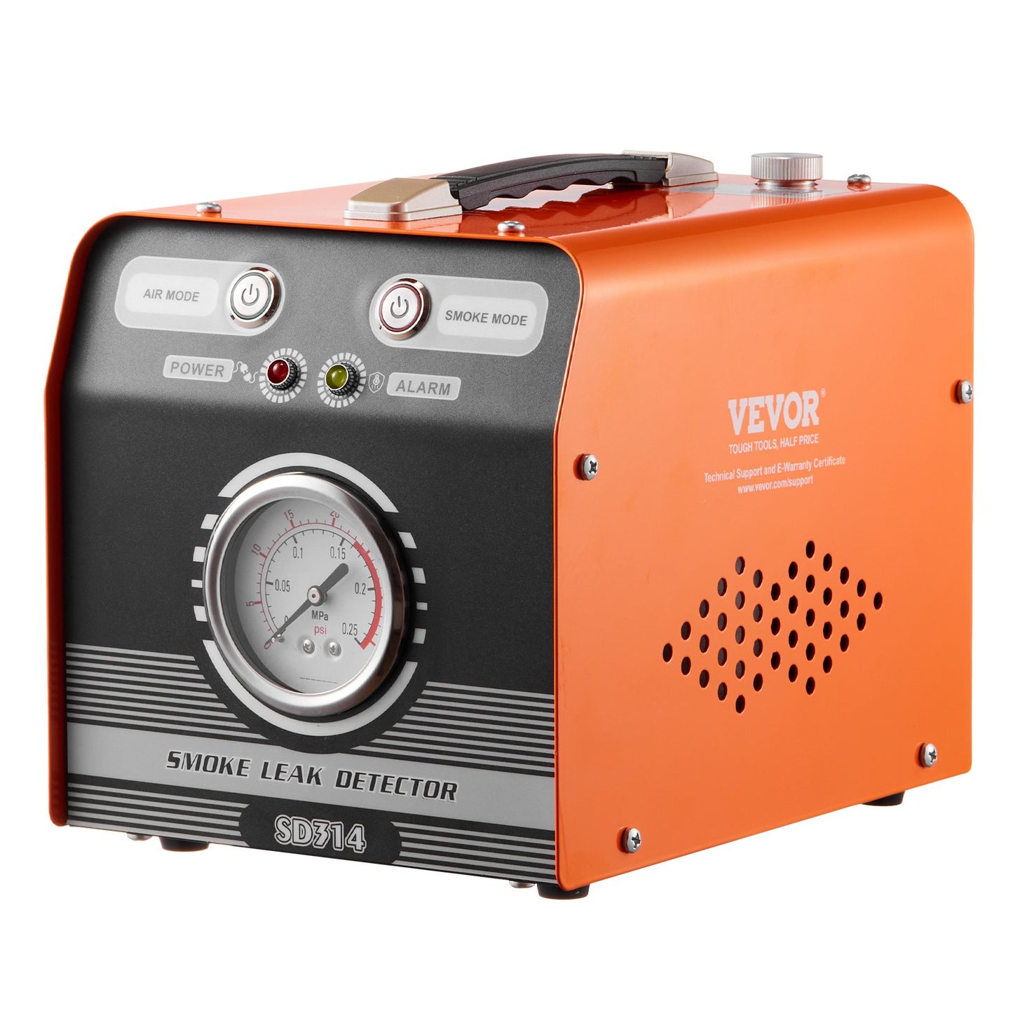 Automotive Smoke Machine Leak Detector, EVAP Smoke Machine Leak Tester with Built-in Air Pump & Pressure Gauge, Dual-Mode Diagnostic Leak Detector for Vacuum, Fuel, Pipeline System Testing