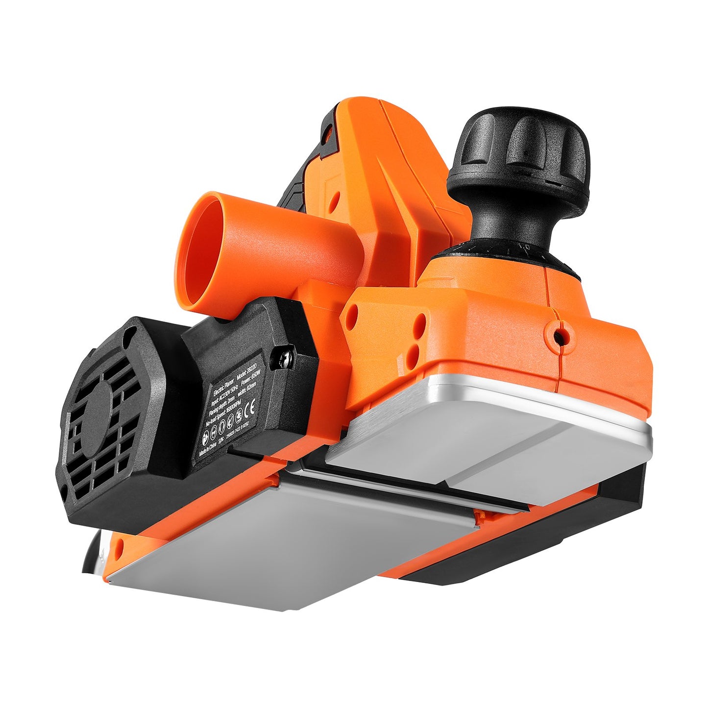 Electric Hand Planer, 82 mm Cut Width, 650W 16800 RPM Corded Power Handheld Planer for Wood, with Adjustable Cut Depth, 2 Blades, for Woodworking Wood Chamfer DIY Smooth Finish Carpentry Tool