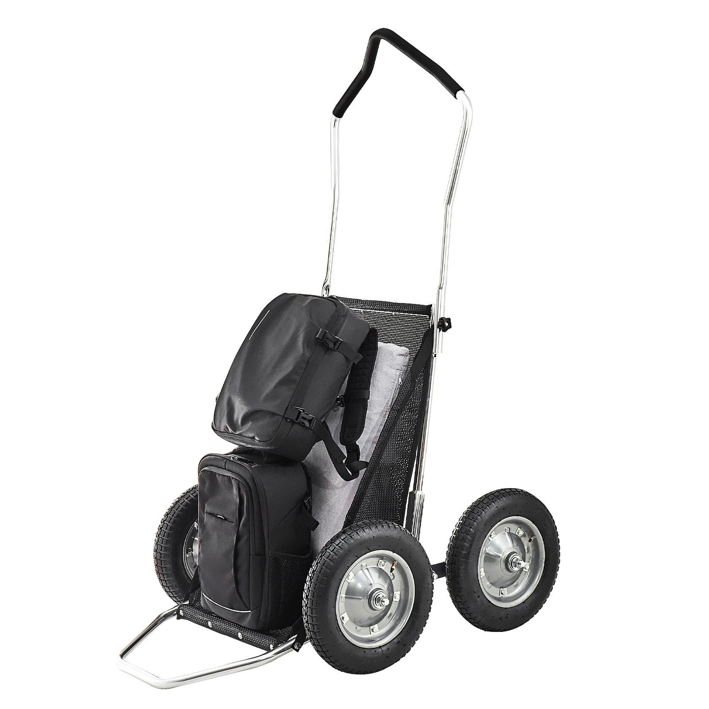 Jaktvagnar, 500 kg hjortvagn, kraftig bandvagn, fällbar hjortvagn för allting med stötdämpande däck, redskapsvagn för jakt, fiske, vandring