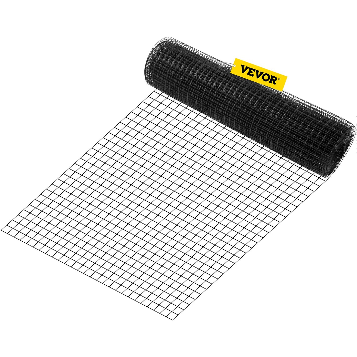 Duk av stål, maskstorlek 61 cm x 25 cm och 2,5 cm x 2,5 cm, galvaniserat stål med vinylbeläggning, 16 Gauge hönsnät, med avbitartång och ett par tyghandskar, för trädgårdsstängsel och husdjursgårdar.