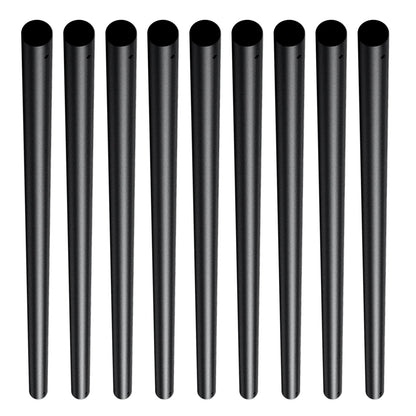 Staircase Metal Balusters, 3/4'' Round x 32'' Long Aluminum Decorative Banister Spindles, 101 Pack Deck Baluster with Screws, Classic Hollow Deck Railing Satin Black Powder Coated for Porch