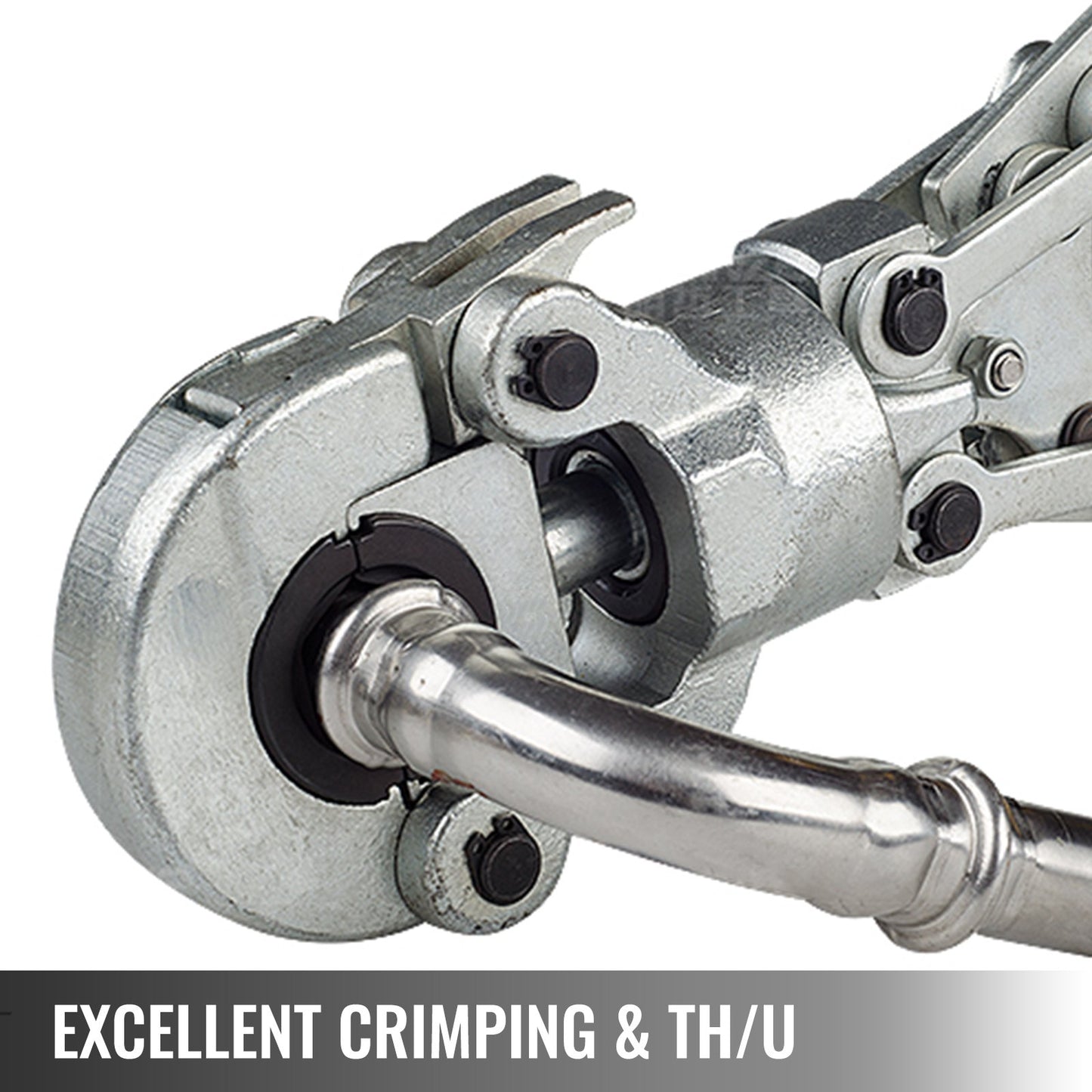 Hydraulic Crimping Tool 6T, Press Pliers 16-20-25-32MM, U-shaped/TH-Shaped Pipe Crimping Pliers, Hand-Held Press Pliers PE-X Crimping Tool for Composite Pipes PEX