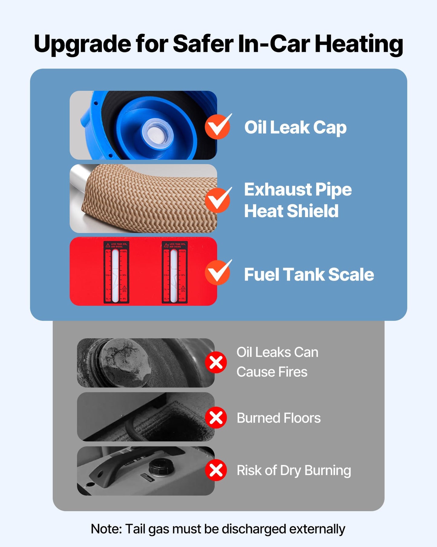 Dieselluftvärmare, 12-24V 8KW, Snabbvärmande dieselparkeringsvärmare med fjärrkontroll och blå LCD-brytare, Låg ljudnivå, Förvärmningsfunktion, för husbil, lastbil, husbil, skåpbil, båt och släpvagn