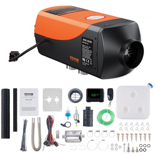 Dieselluftvärmare 12V 5KW LCD-skärm fjärrkontroll för bil, buss, husbil