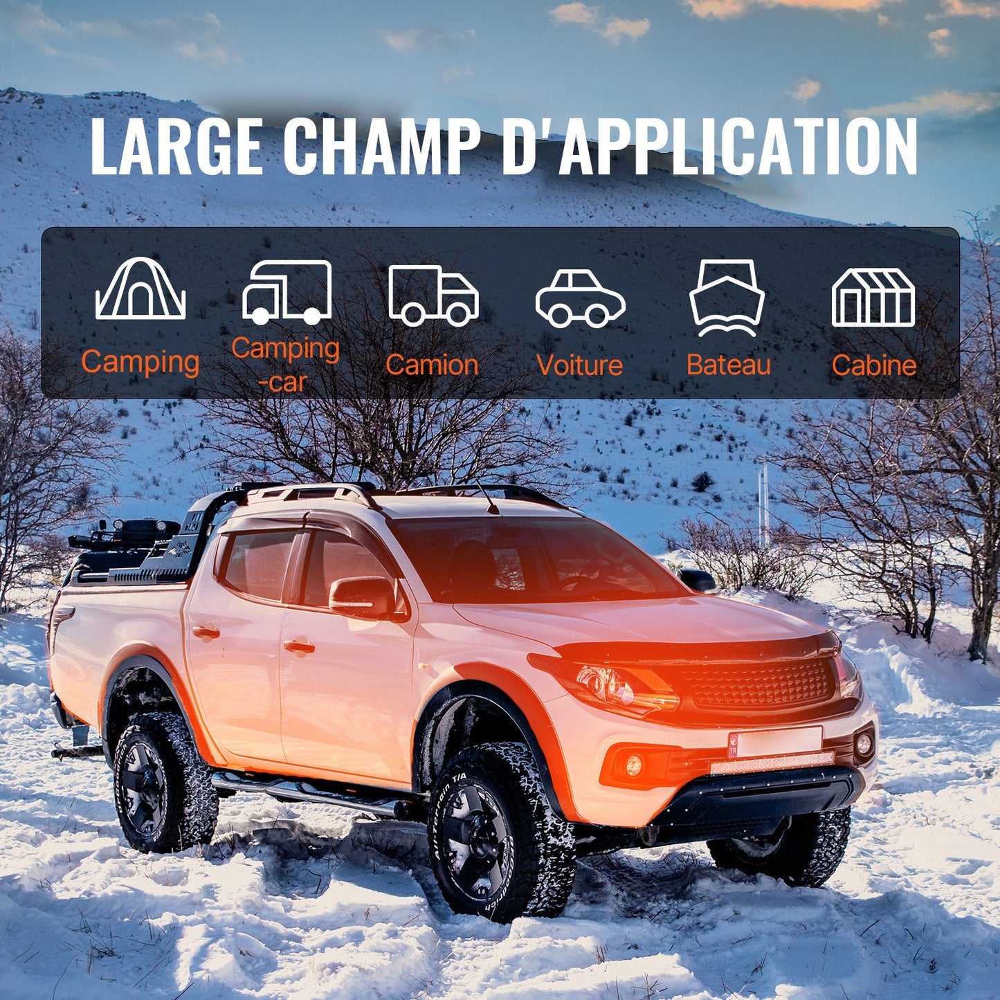 Dieselluftvärmare allt-i-ett 12V 5KW LCD-fjärrkontroll för bil/husbil