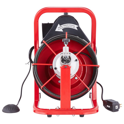 Drain Cleaner Machine Electric Drain Auger 1524 cm x 0.95 cm Auto Feed