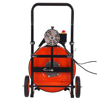 Drain Cleaner Machine Electric Drain Auger 30.5m x 19mm Auto Feed