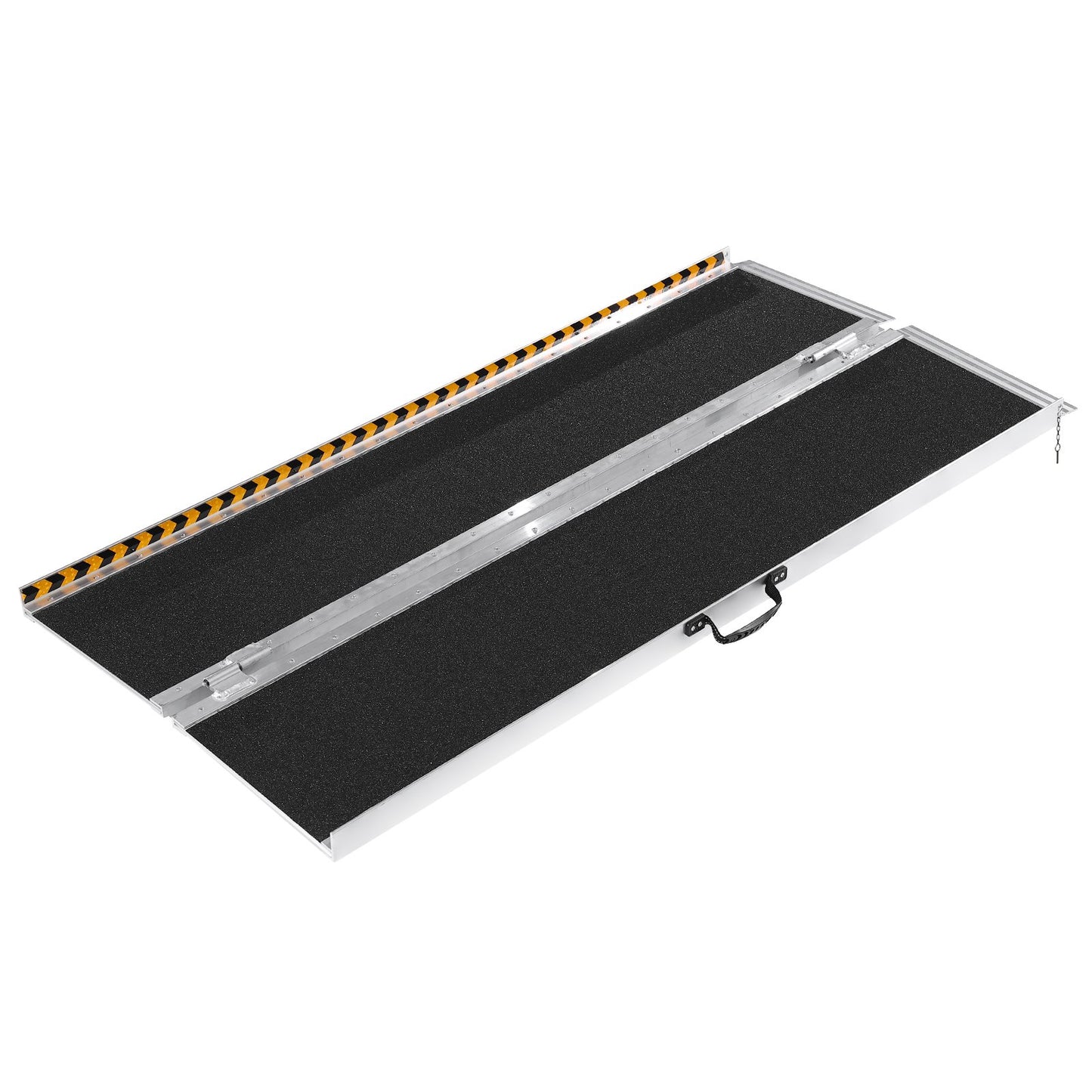 Portable Wheelchair Ramp, 182.9 cm 362.9 kg Capacity, Non-Slip Aluminum Folding Threshold Ramp, Foldable Mobility Scooter Ramp Wheel Chair Ramp, Handicap Ramp for Home Steps, Stairs, Doorways, Curbs