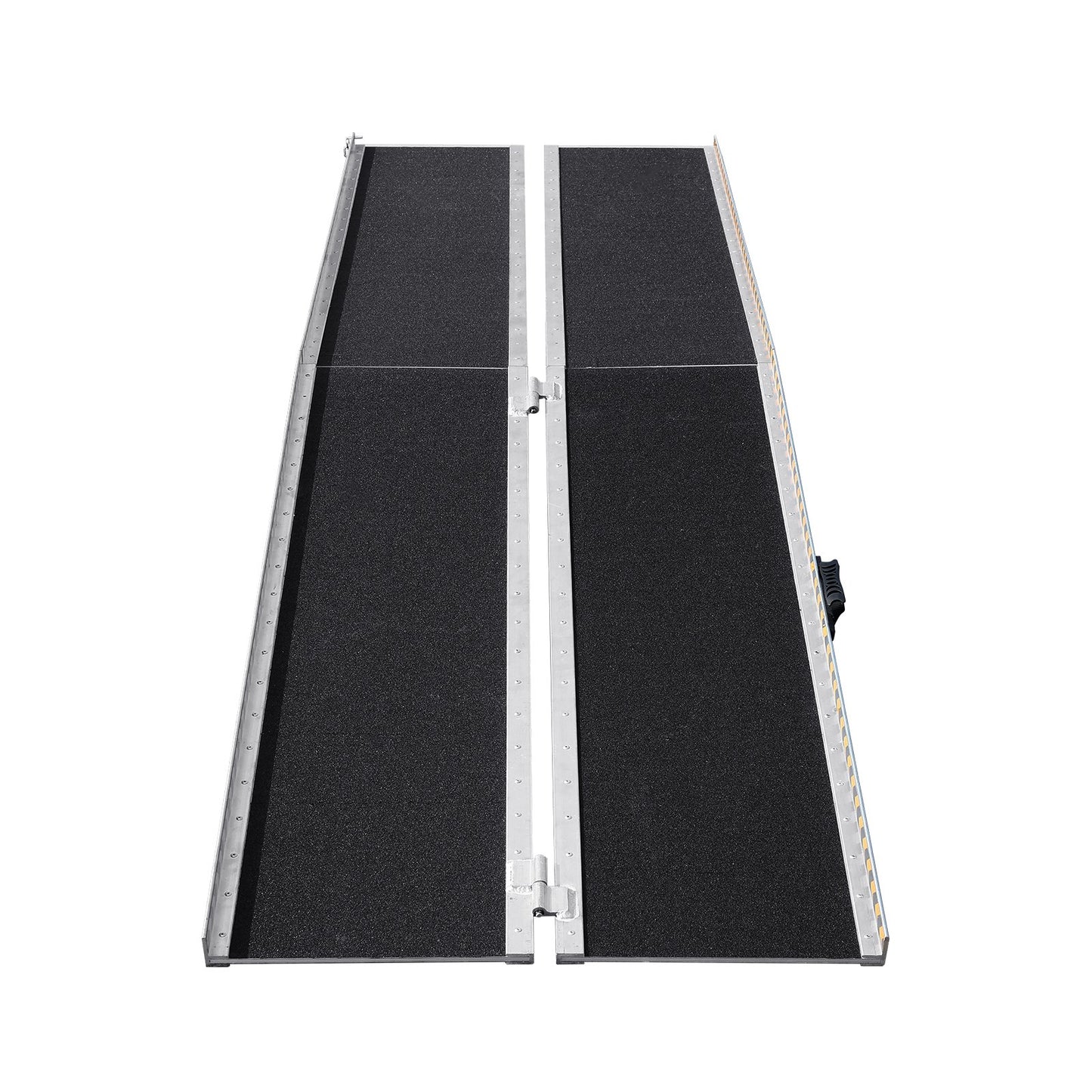 Portable Wheelchair Ramp, 243.8 cm 363 kg Capacity, Non-Slip Aluminum Folding Threshold Ramp, Foldable Mobility Scooter Ramp Wheel Chair Ramp, Handicap Ramp for Home Steps, Stairs, Doorways, Curbs