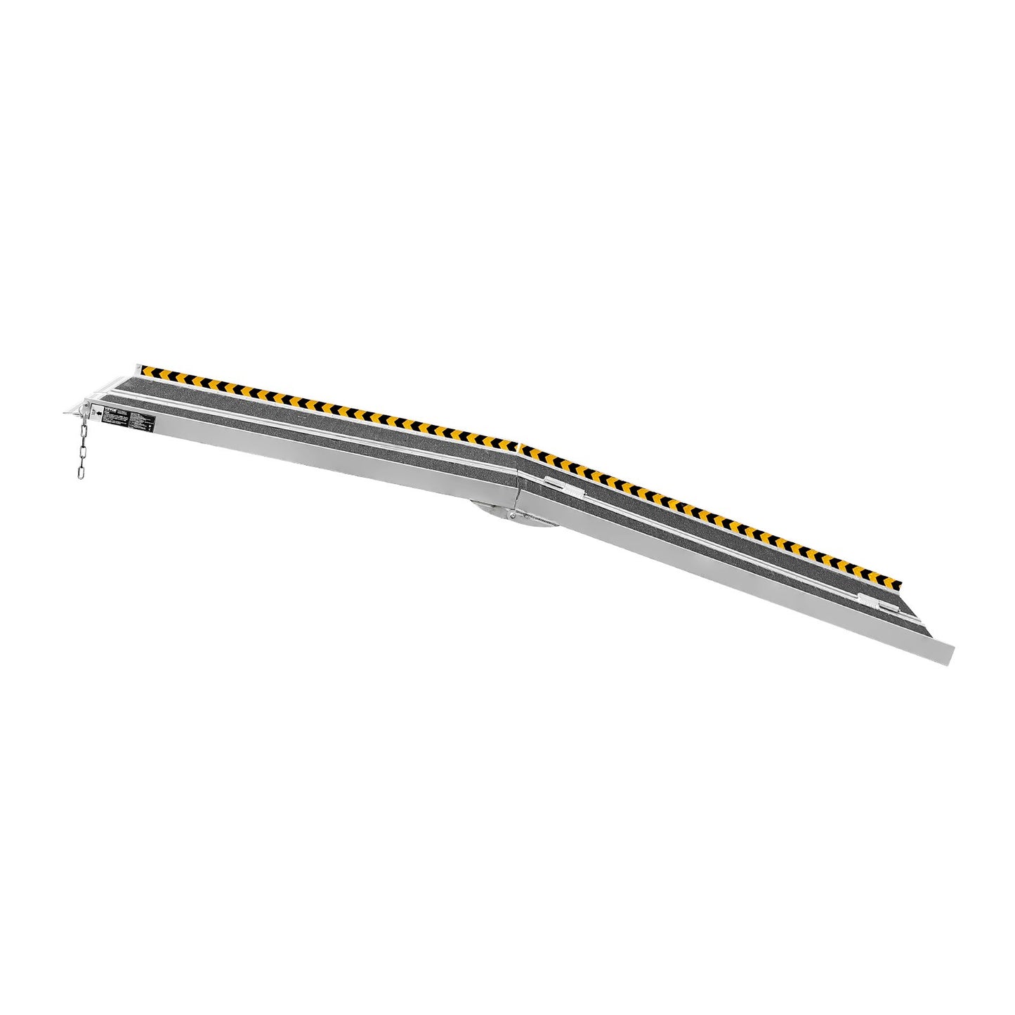 Portable Wheelchair Ramp, 243.8 cm 363 kg Capacity, Non-Slip Aluminum Folding Threshold Ramp, Foldable Mobility Scooter Ramp Wheel Chair Ramp, Handicap Ramp for Home Steps, Stairs, Doorways, Curbs