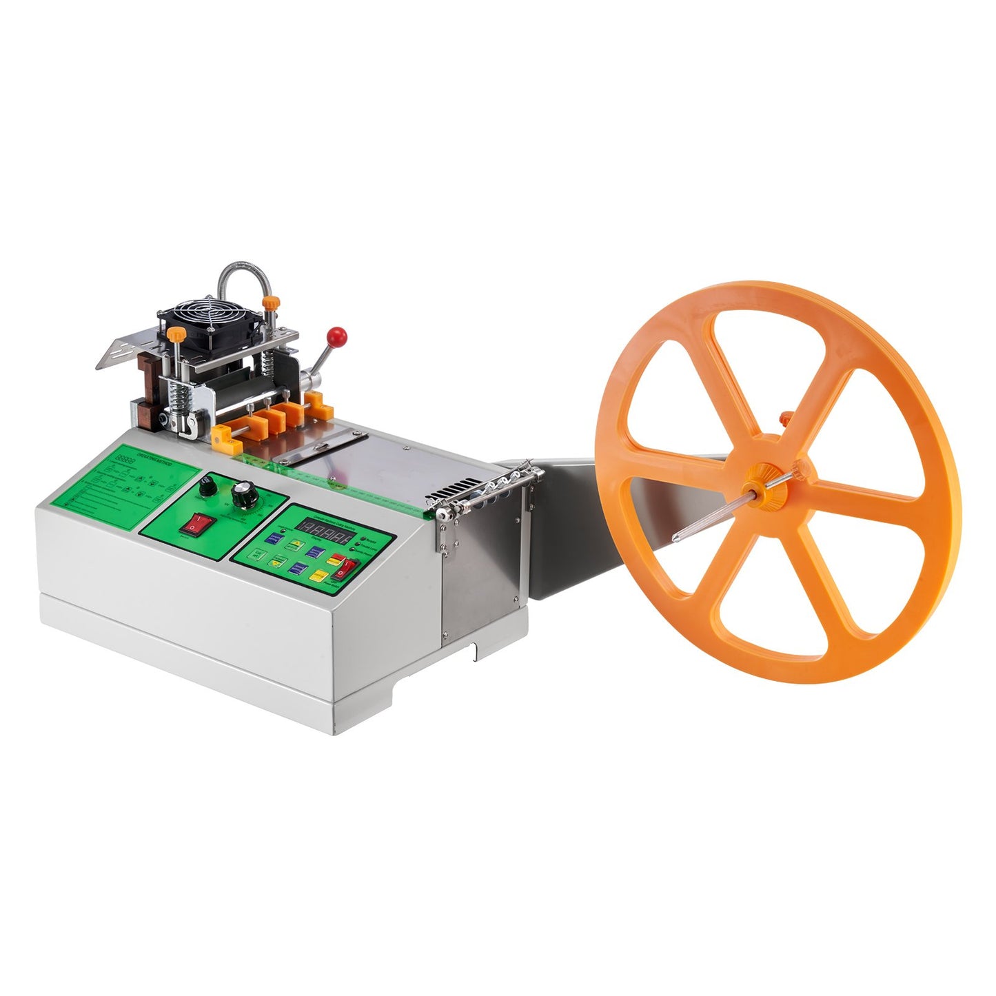 Automatisk bandskärmaskin, varm- och kallbandsskärmaskin med justerbar temperatur och LCD-display, blixtlåsskärare för nylonband, resårband, skosnören