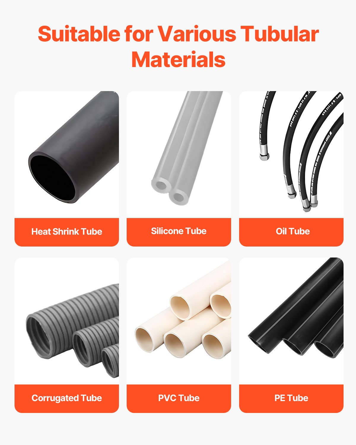 Auto Heat-Shrink Tube Cutter, Automatic Pipe Cutting Machine with LCD Display, 1mm-20mm Cutting Diameter, 0.1mm-99999.9mm Cutting Length, Ideal for PVC PE Tube, Silicone Tube, Soft Water Pipe