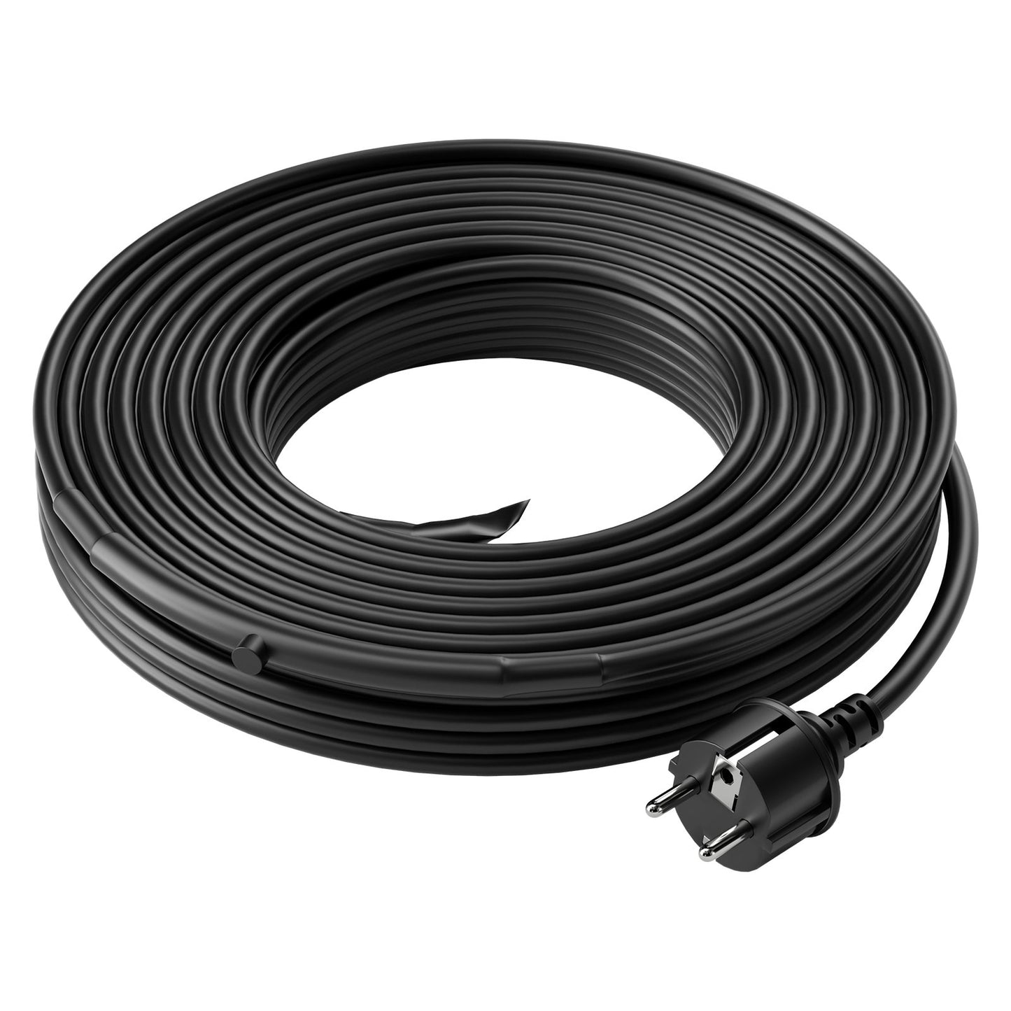 Self-Regulating Pipe Heating Cable, 24.4m 16.4W/m Heat Tape for Pipes Freeze Protection, Water Pipe Heat Cable with Built-in Thermostat Protects PVC Hose, Metal and Plastic Pipe from Freezing