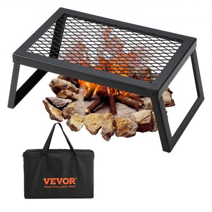 Folding Campfire Grill Portable Camping Fire Pit Steel Outdoor BBQ Picnic