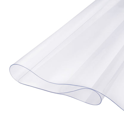 Plastic Table Cover, 36 x 48 Inch 1.5 mm Thick Clear Table Protector, Rectangle PVC Desk Mat, Waterproof & Easy Cleaning Desk Pad Tablecloth, for Office Dresser Dining Room Table Night Stand