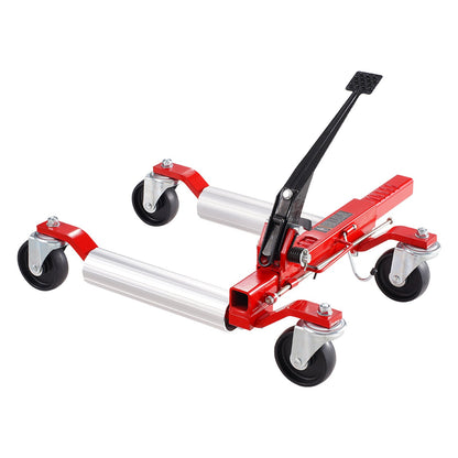Wheel Dolly, Max Capacity 1500 Lbs Car Dolly, Car Jack Dolly Lifter with 360° Rotatable Wheels, Heavy Duty Vehicle Positioning Ratchet Tire Jack, for Vehicle Car Auto Repair Moving, Set of 4