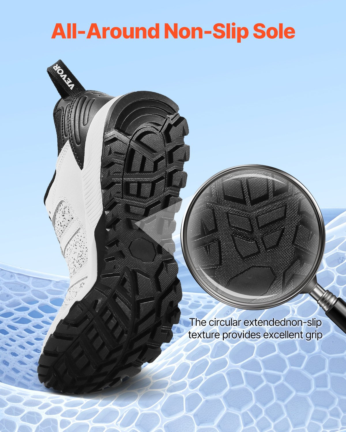 Crosstrainingskor, W-vidd sneakers UK storlek 12, skor med bred tåbox, stöd för hålfoten och justerbar snörning, träningsskor för löpning, gymnastik, hundpromenader och tyngdlyftning (vit)