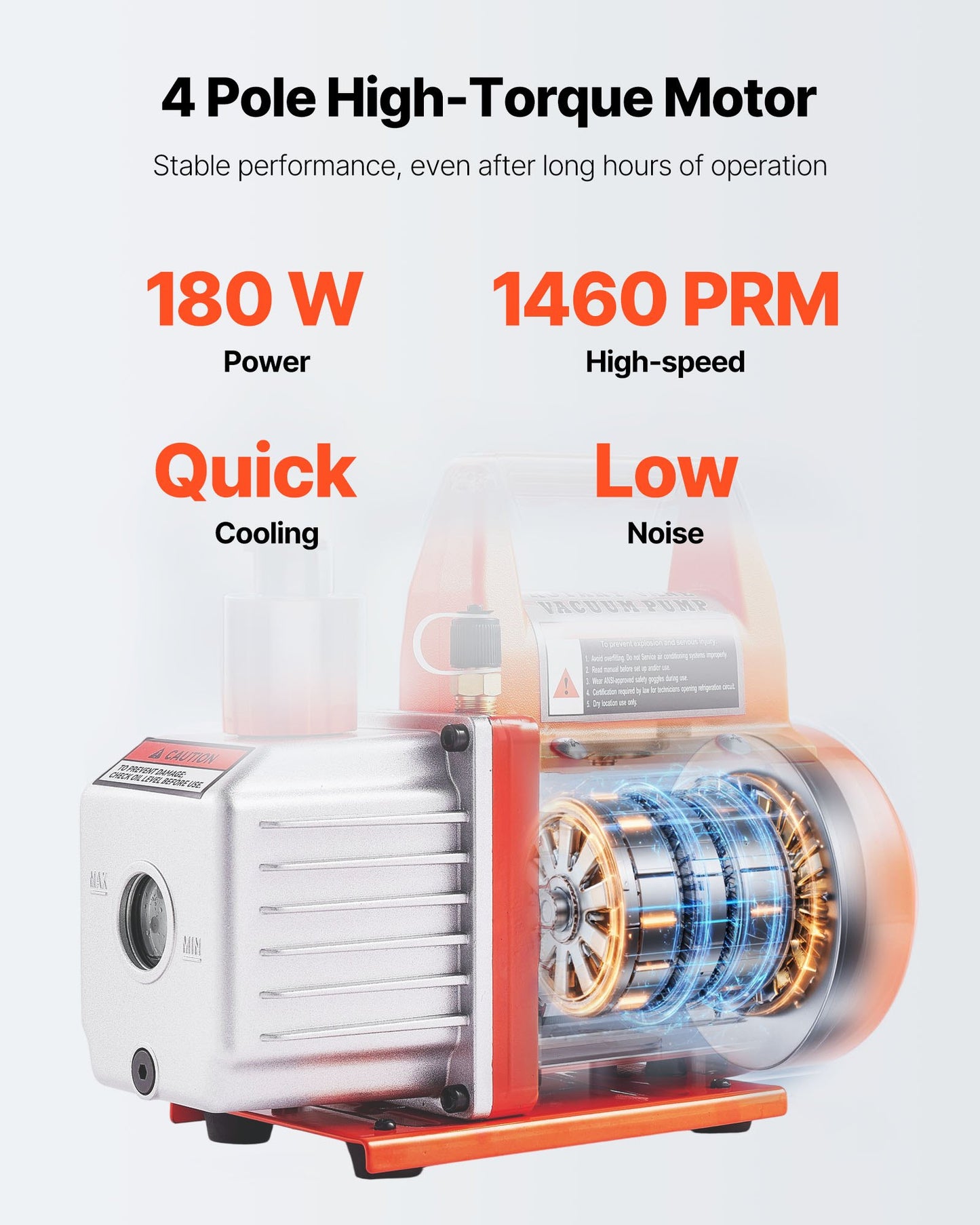 11,36 l vakuumkammare med pump, 110 l/min, rostfritt stål, avgasningskammarsats, enstegsvakuumpump, lock av härdat glas, 1,5 m slang, olja, för stabilisering av träavgasning silikonharts
