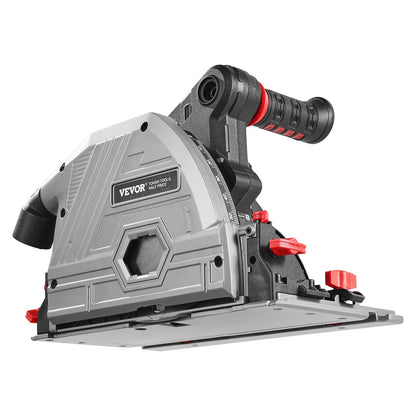 Cordless Track Saw, 140 mm(5-1/2 in) Blade, Brushless Plunge Circular Saw Kit, Tracksaw with 4Ah 20V Battery, Hard Case, 52 mm(2.05 in) Cutting Depth, for Wood, Plastic, Tool Only (Guide Rail Sold Separately)