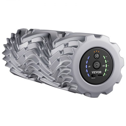 Vibrerande skumrulle, elektrisk massagerulle med 5 hastigheter, laddningsbar 16" muskelrulle med 3 vibrationslägen, massageapparat med hög densitet av EVA-skum för djupvävnad, lindring av ryggsmärtor, återhämtning efter träning