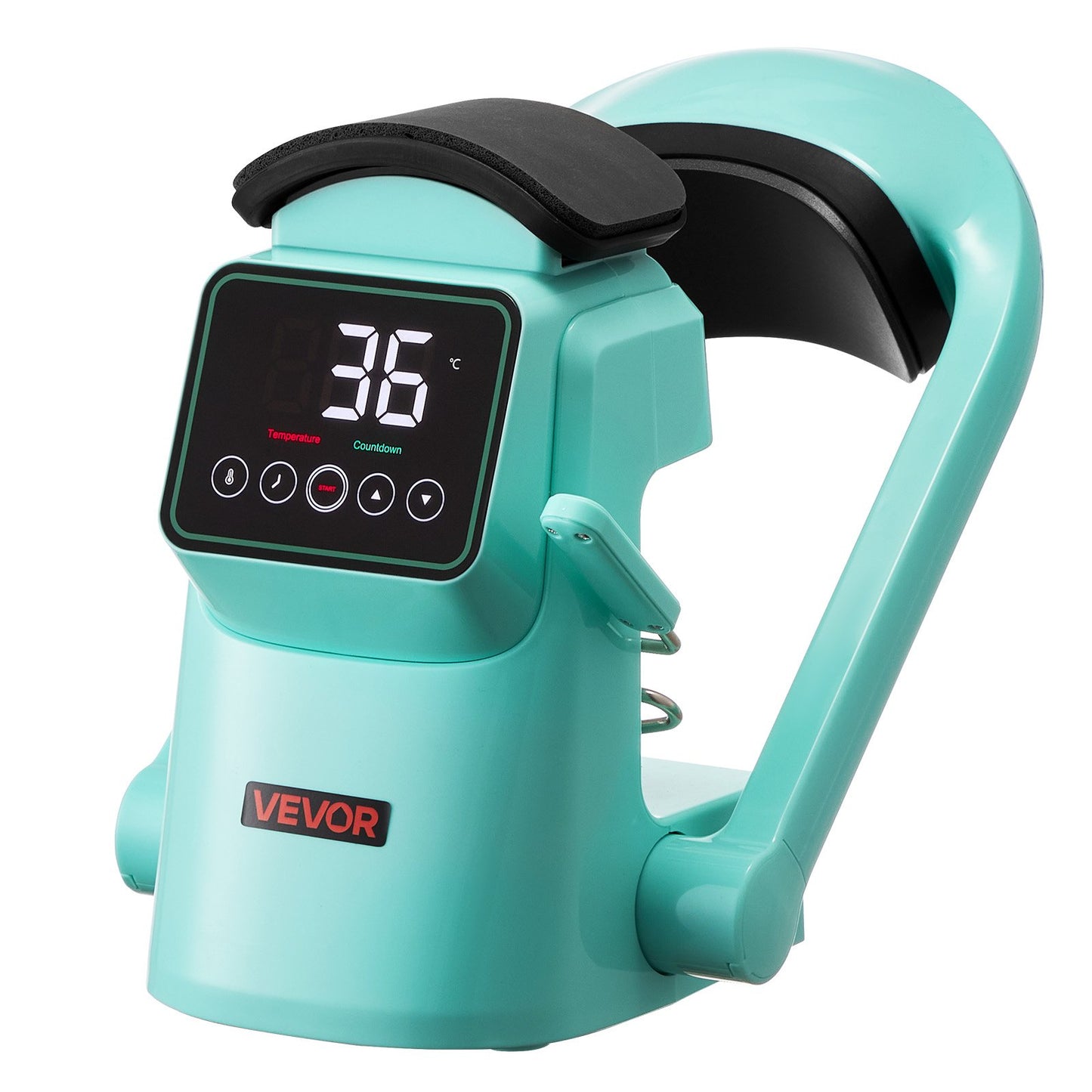 Auto Hat Heat Press Machine, with 2pcs Interchangeable Platens, Automatic Open and Release, Touchscreen for Precise Time and Temperature Control, Heat Transfer Printing for Caps, Hats, Green