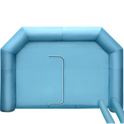 Uppblåsbart sprutboxtält för billackering 9 x 6 x 4 m med filter och 2 blåsmaskiner