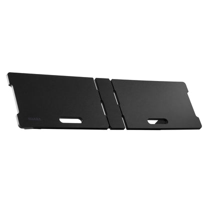 Fotbollsrebounderbräda, 45"x13" bärbar fotbollsvägg med 2 vinklar för rebound, hopfällbar HDPE kickback-reboundbräda, fotbollsträningsutrustning för barn och vuxna, passnings- och skottträning