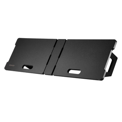 Fotbollsrebounderbräda, 45"x13" bärbar fotbollsvägg med 2 vinklar för rebound, hopfällbar HDPE kickback-reboundbräda, fotbollsträningsutrustning för barn och vuxna, passnings- och skottträning