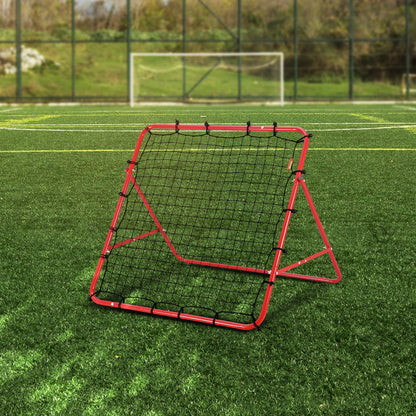 Fotbollsnät för rebounder, kickback 99,1x99,1 cm, bärbara fotbollsträningsgåvor, komplett målnät, hjälpmedel och utrustning för barn, tonåringar och alla åldrar, enkel uppsättning och perfekt förvaring