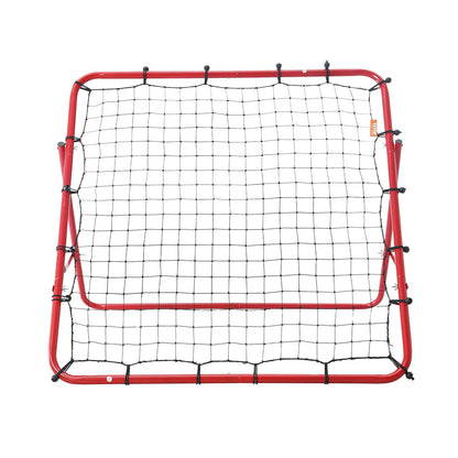 Fotbollsnät för rebounder, kickback 99,1x99,1 cm, bärbara fotbollsträningsgåvor, komplett målnät, hjälpmedel och utrustning för barn, tonåringar och alla åldrar, enkel uppsättning och perfekt förvaring