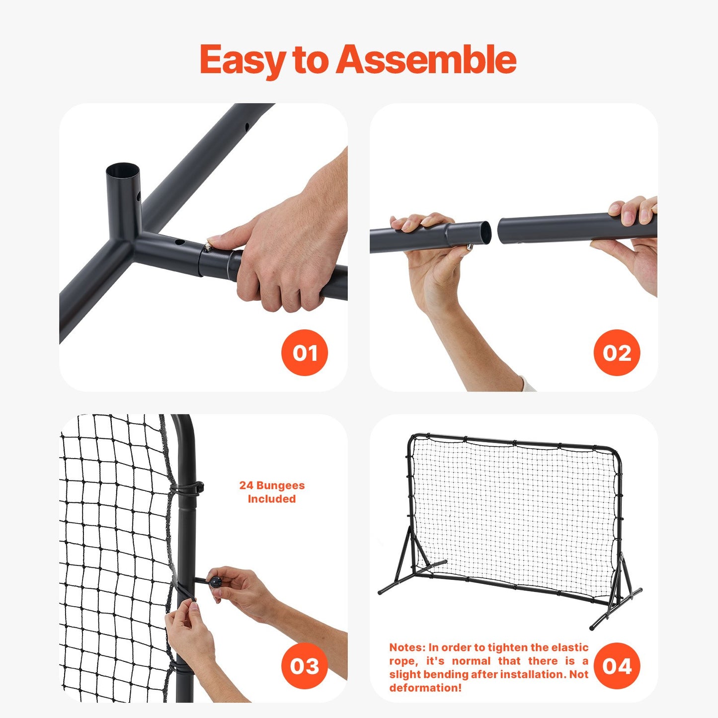 Fotbollsreboundtränare, 6x4FT järnfotbollsträningsutrustning, sportfotbollsreboundervägg, dubbelsidigt reboundnät, enkel montering, perfekt för trädgårdsövningar, soloträning, passningar
