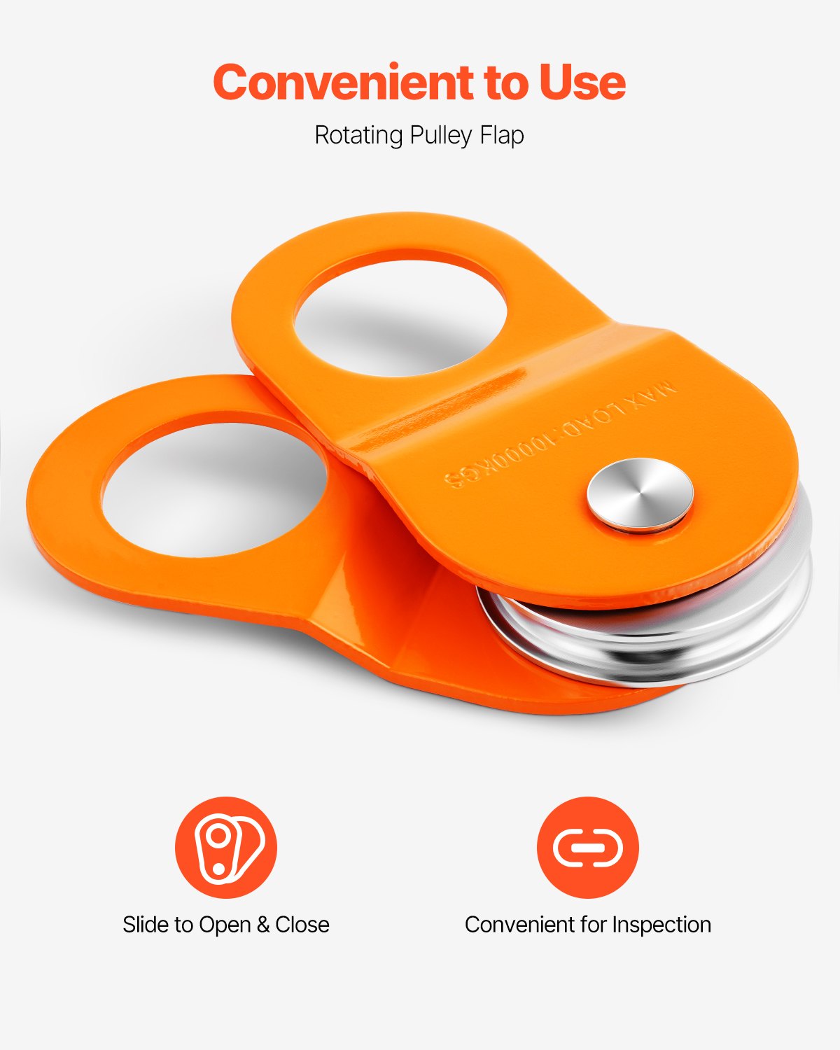 10 T vinschblock, kapacitet 22 000 lbs block och taljesystem, fungerar med 0,4" - 0,55" rep, vinschkroktillbehör, kraftigt terrängbärgningstillbehör för lastbil traktor ATV UTV